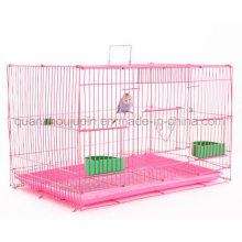 Cage à oiseaux perroquet à poignée en métal de haute qualité personnalisée